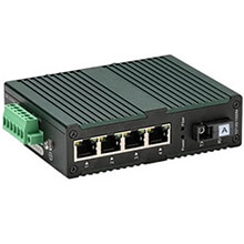 Bộ chuyển đổi quang công nghiệp 10/100/1000Mbps HO-LINK HL-IES-1GX4GT-SM-20A