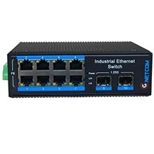 Bộ chuyển đổi quang PoE công nghiệp 10/100Mbps GNETCOM G-IES7108FE-2SFP