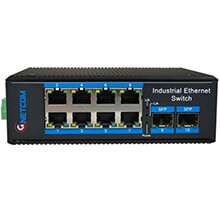 Bộ chuyển đổi quang PoE công nghiệp 10/100/1000Mbps GNETCOM G-IES7108GE-2SFP