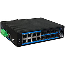 8-port Gigabit PoE + 8G SFP Managed Industrial Switch GNETCOM G-IES88GS-M-SFP