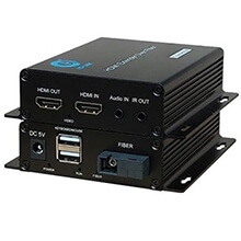 Bộ kéo dài HDMI 1080P qua cáp quang 1FO HO-LINK HL-HDMI-1USB-20T/R