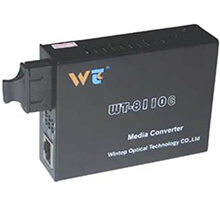 Chuyển đổi Quang-Điện 10/100/1000Mbps Media Converter WINTOP WT-8110GSB-11-20B-AS