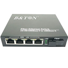 Chuyển đổi Quang-Điện Media Converter Unmanaged Fiber Switch BTON BT-914GS-20B