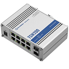 8-port Gigabit Ethernet Industrial PoE Switch Teltonika TSW200