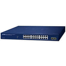 24-Port 10/100/1000T Switch Planet GS-2210-24T2S